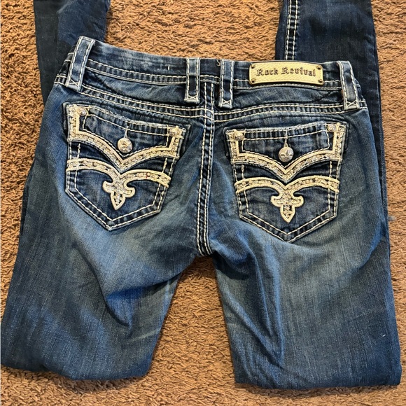 Rock Revival Jeans Karla size 28 cuffed skinny - Picture 6 of 7